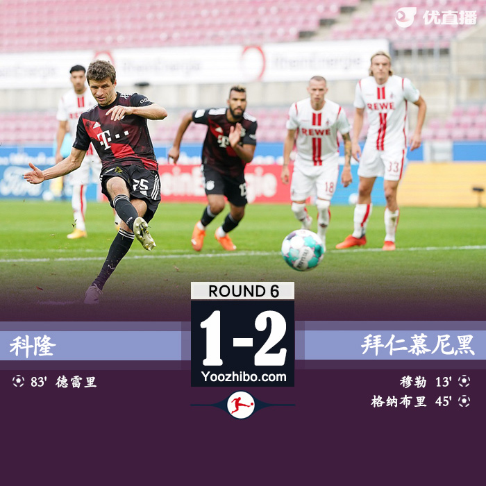 <a href=/zuqiuxilie/bayern/ target=_blank class=infotextkey>拜仁</a>慕尼黑2-1科隆